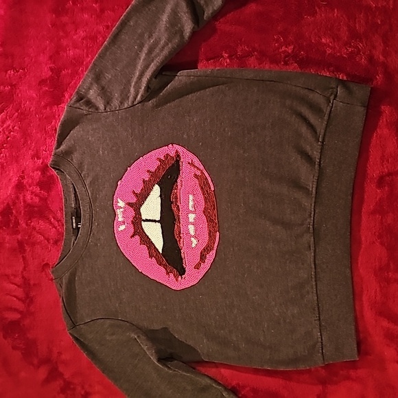 Forever 21 sweatshirt, size L , dark gray - Picture 2 of 7